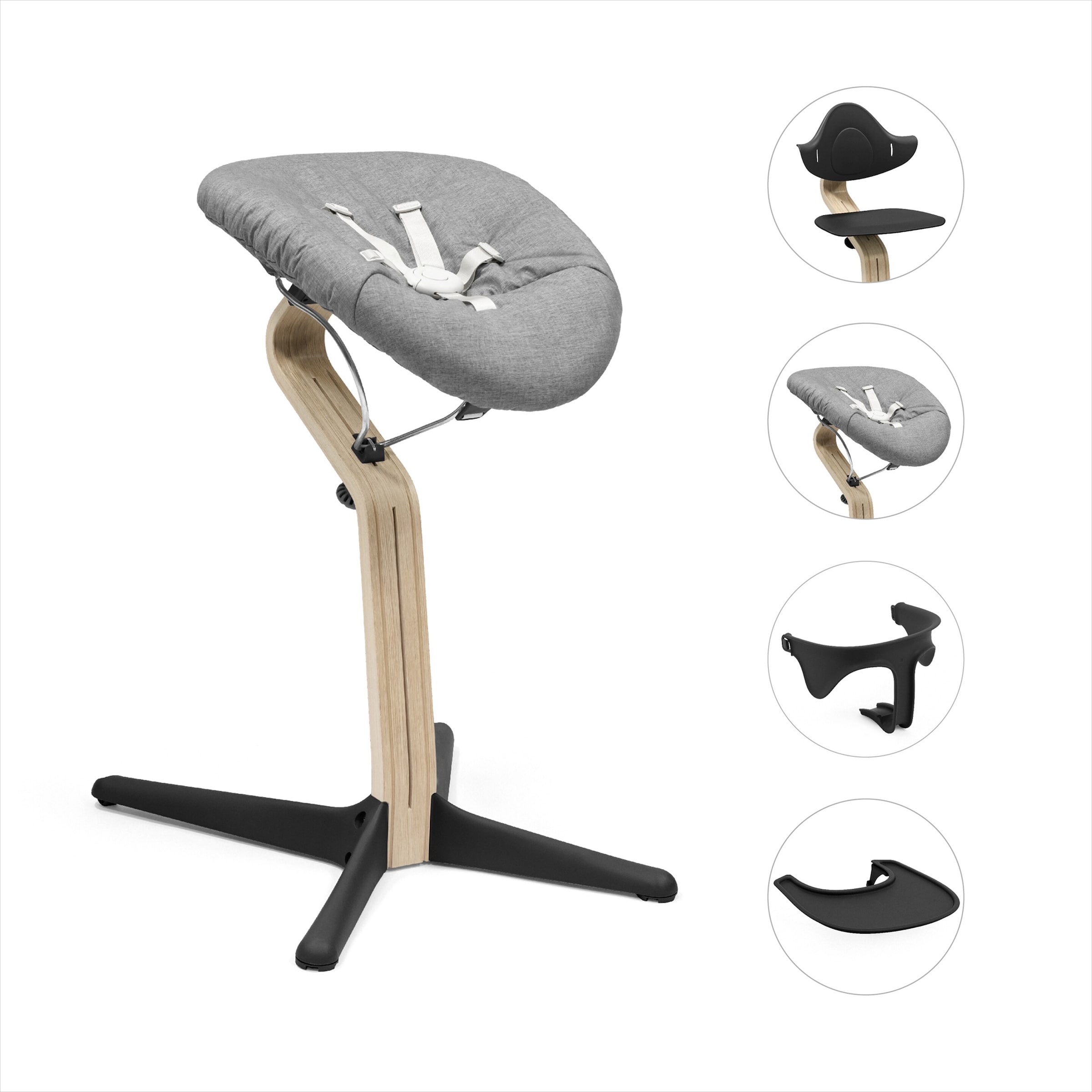 Stokke® Nomi Bundle Hochstuhl inkl. Newbornset, Babyset und Tray