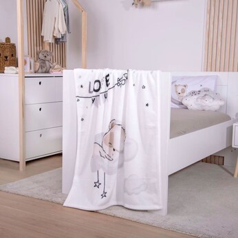 Babydecke Microfaserflausch 75x100 cm 