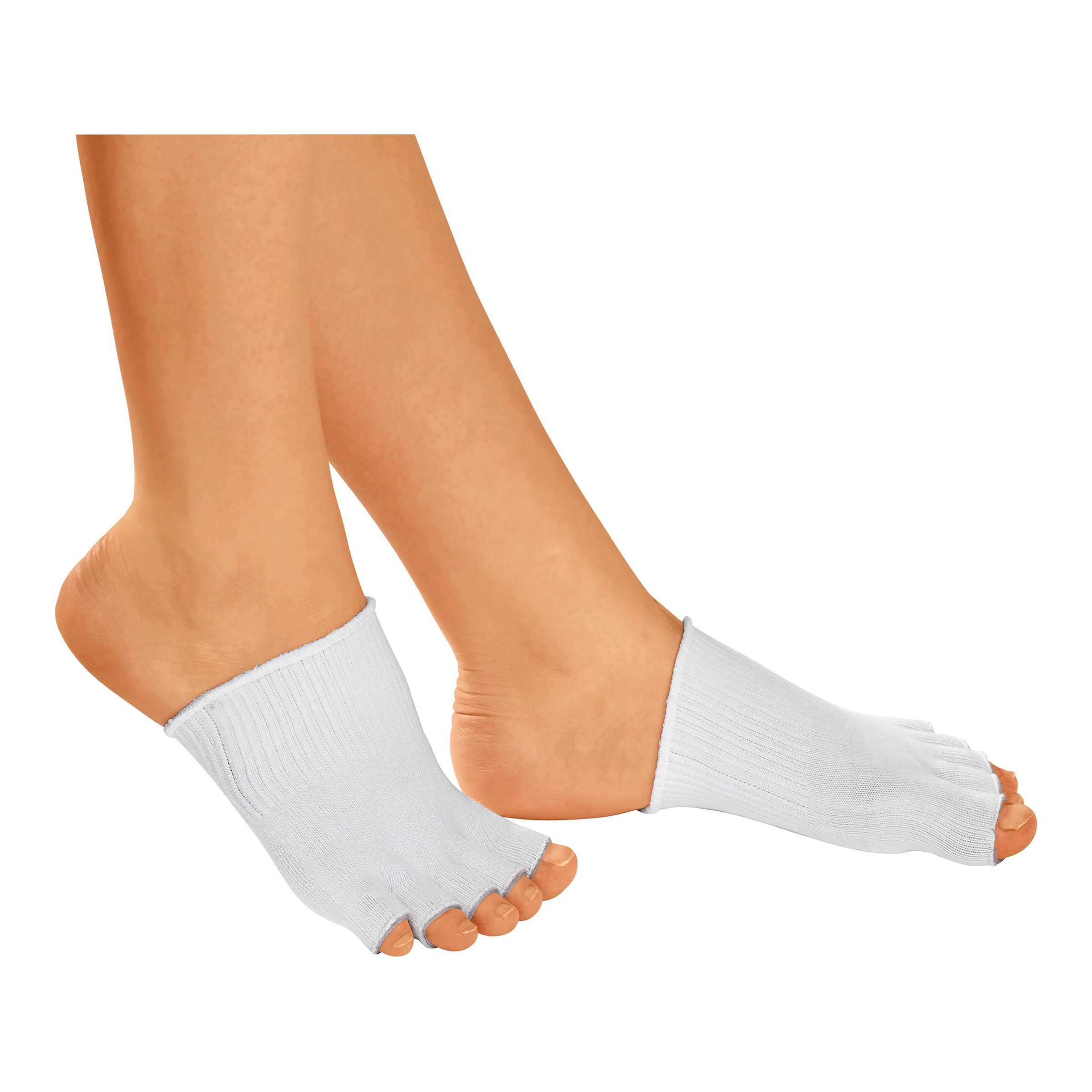 Gel-Zehensocken, 1 Paar weiss