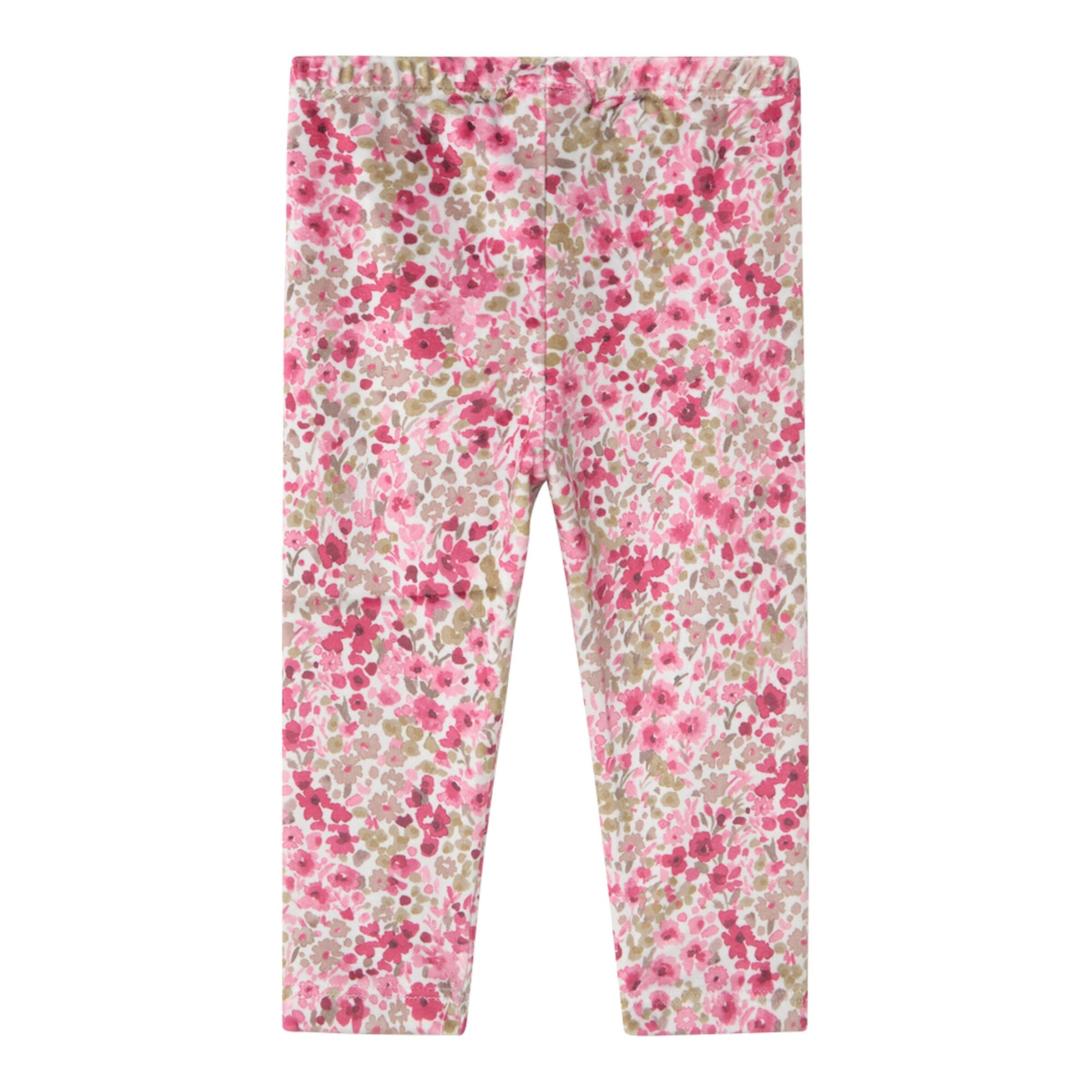 3-tlg. Set Shirt langarm, Plüschweste und Leggings Blumen