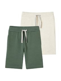 2er-Pack Jungen Sweat-Shorts BASIC, Bundweite verstellbar
