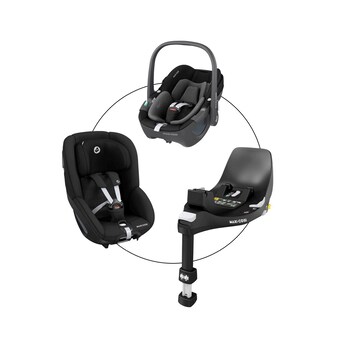 Babyschale Pebble 360 inkl. Kindersitz Pearl 360 und Isofix-Basis FamilyFix 360