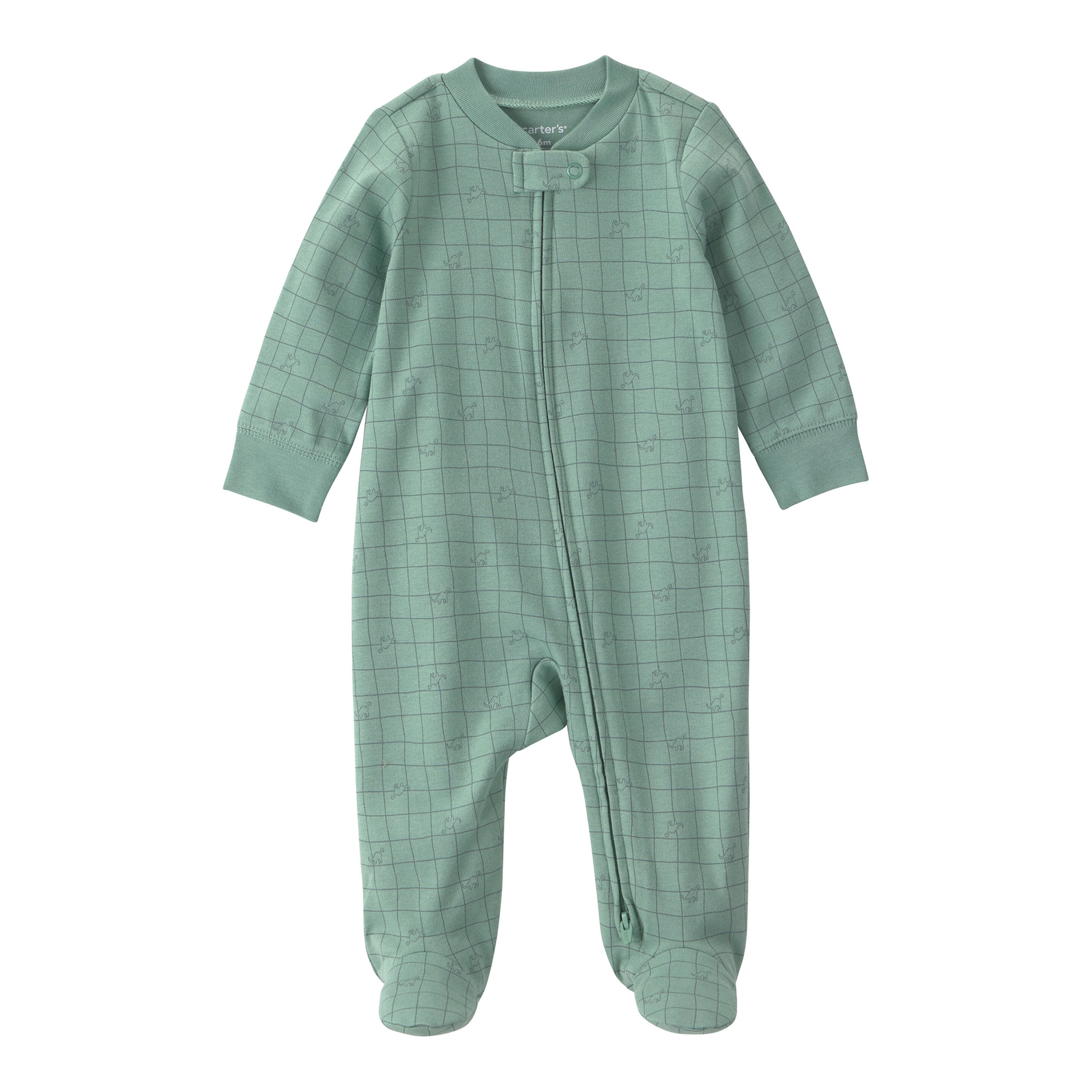 Carter's Schlafoverall mit Fuß Dinos Karos