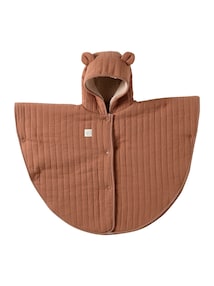 Baby Poncho mit Kapuze für Babyschale / Babytrage