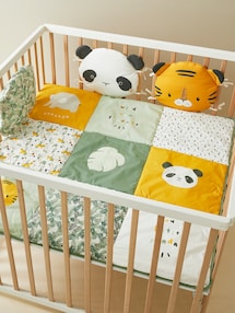 Baby Spieldecke/ Laufstalleinlage PANDAFREUNDE, Patchwork-Design