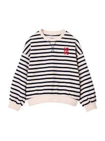 Sweatshirt mit Streifen und Schriftzug LOVE Mädchen