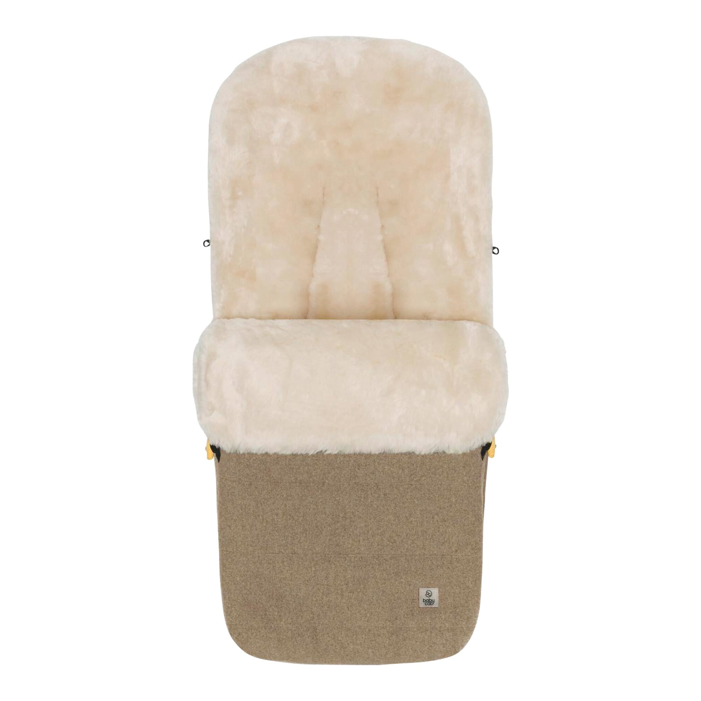Babycab Winterfußsack Lammfell Lille Wool braun