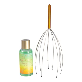 Duschgel, 30 ml + Kopfmassagestab, Wellness-Set „Rise & Shine“, 2-teilig