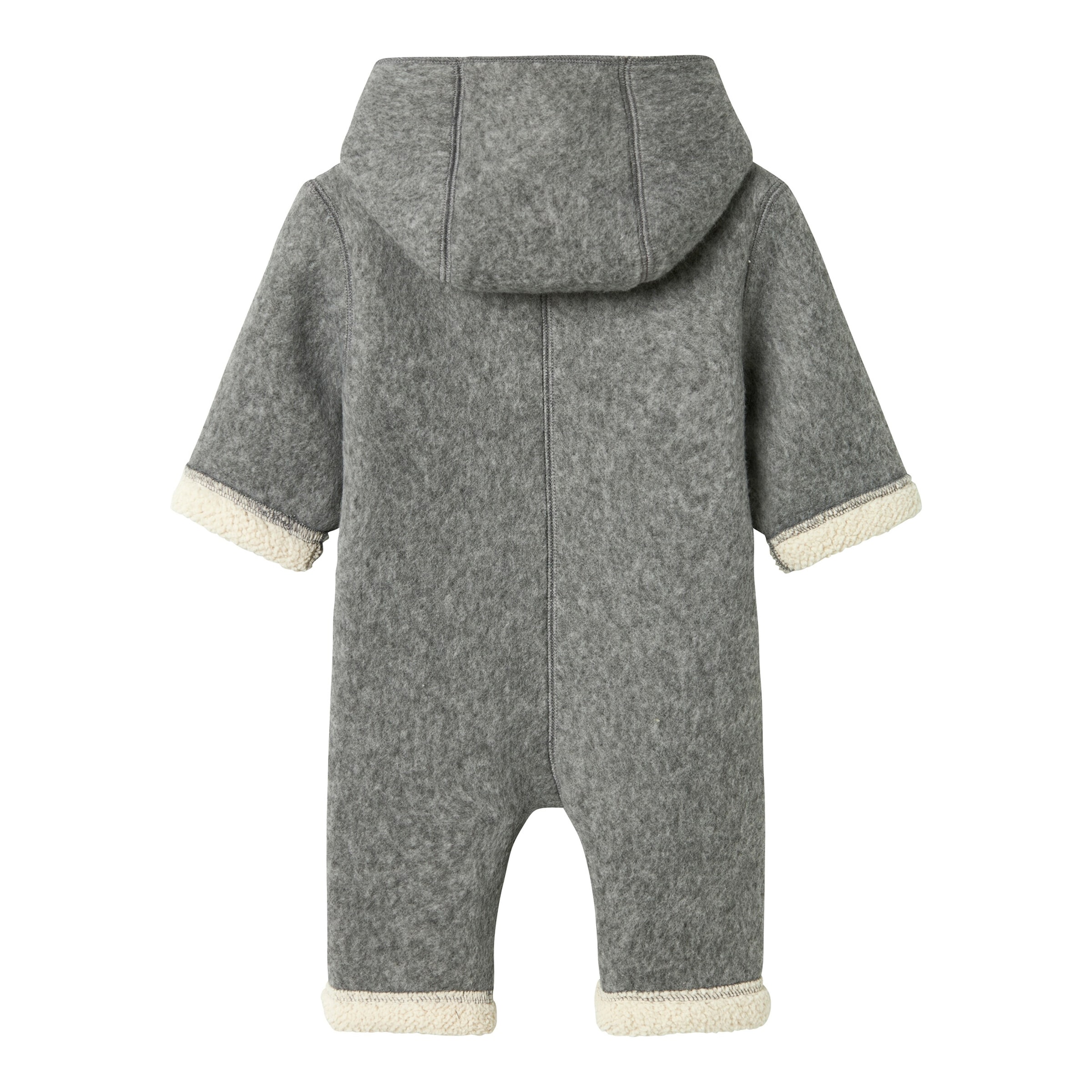 Name It Overall mit Kapuze Wollwalk-Optik Teddyfell