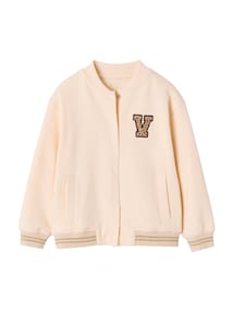 Mädchen Sweatjacke im College-Look mit Recycling-Polyester