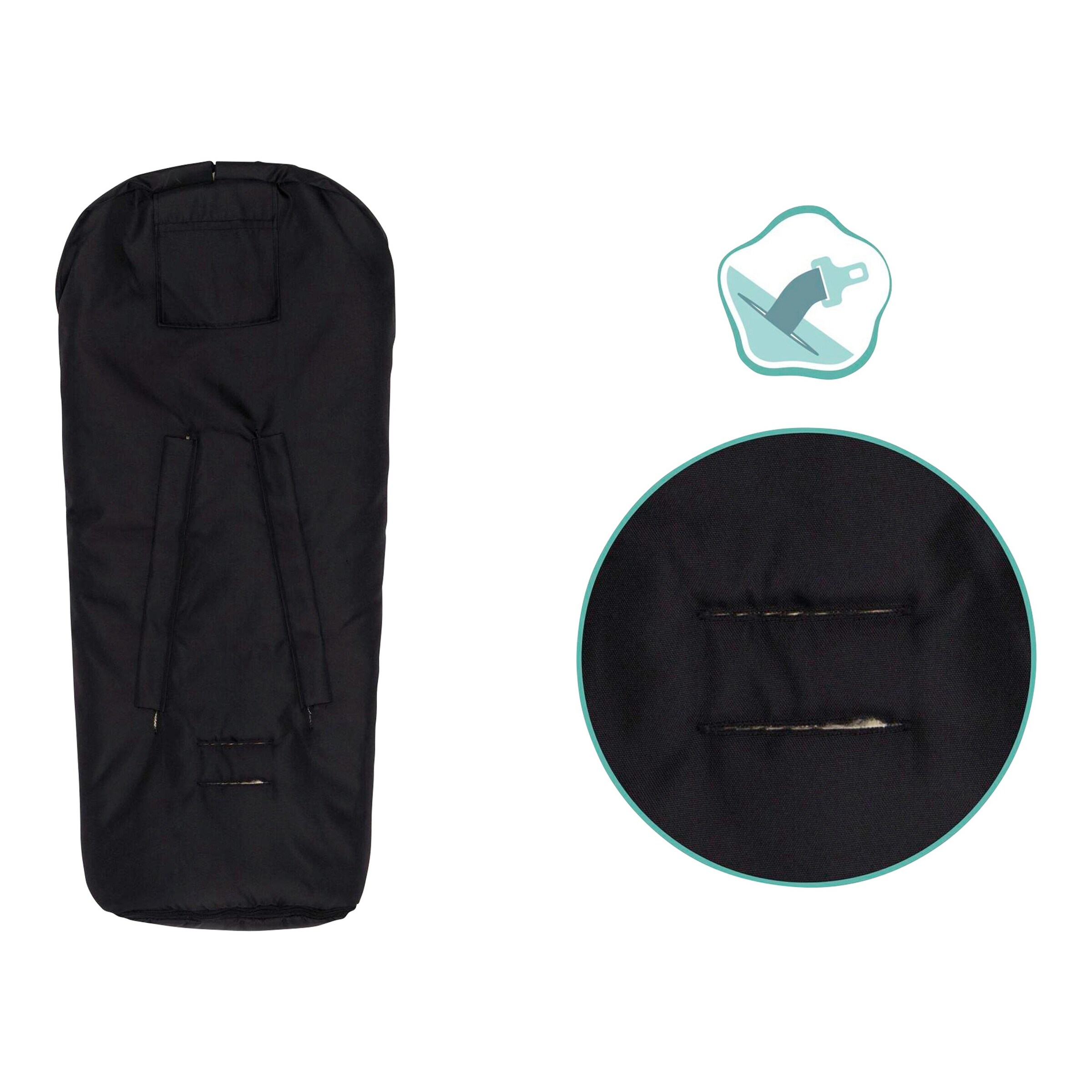 Thumbnail - Fillikid Lammfell-Winterfußsack Tacama schwarz