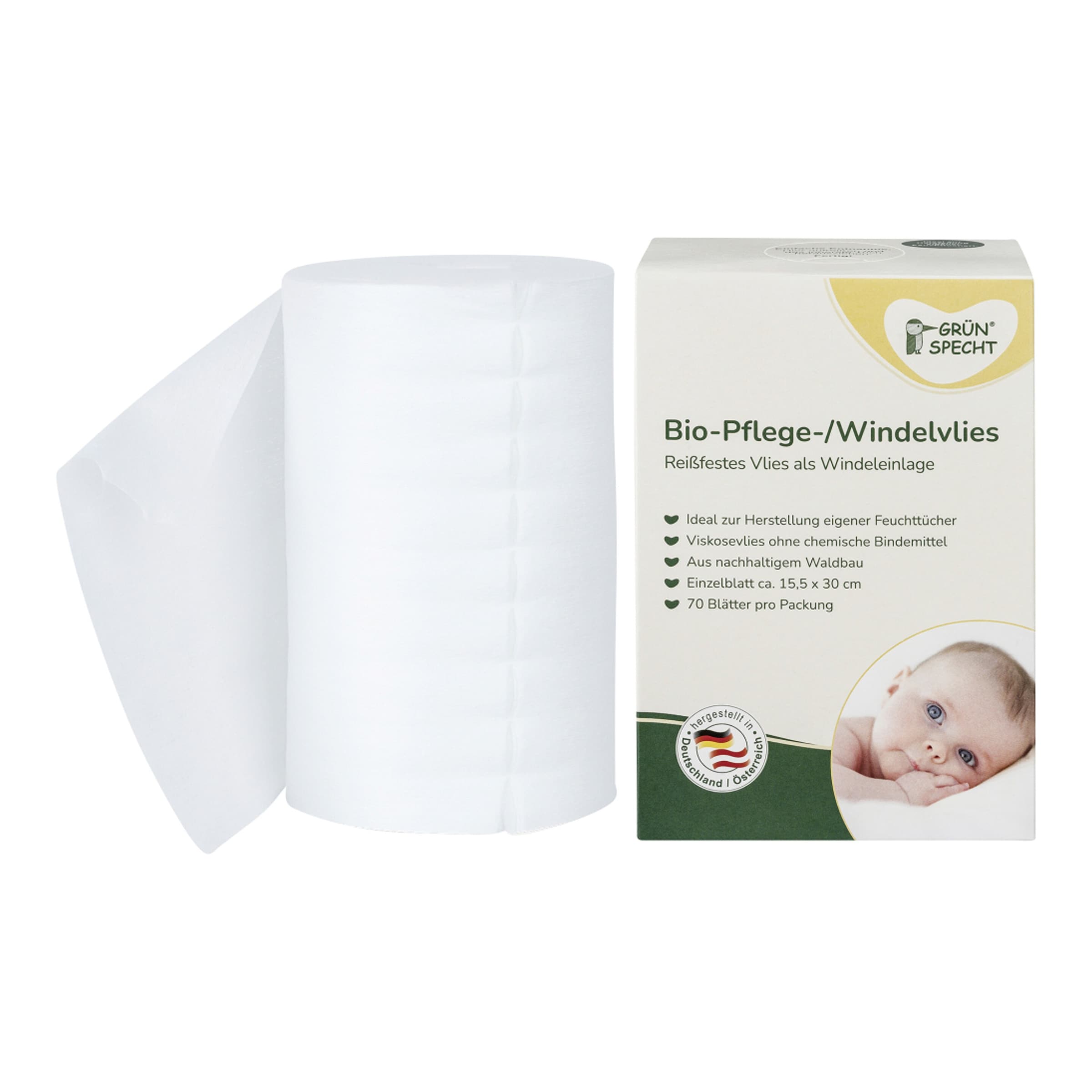 Bio-Pflege/Windelvlies 70Blatt