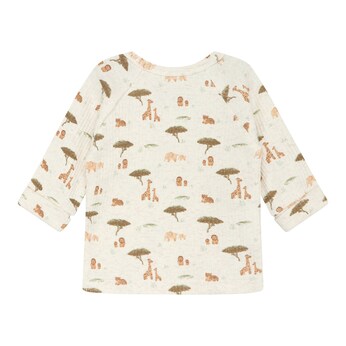 Wickelshirt langarm Safari Rippqualität