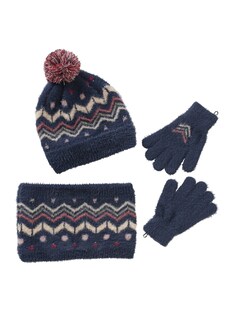 Mädchen Strick-Set: Mütze, Rundschal & Handschuhe
