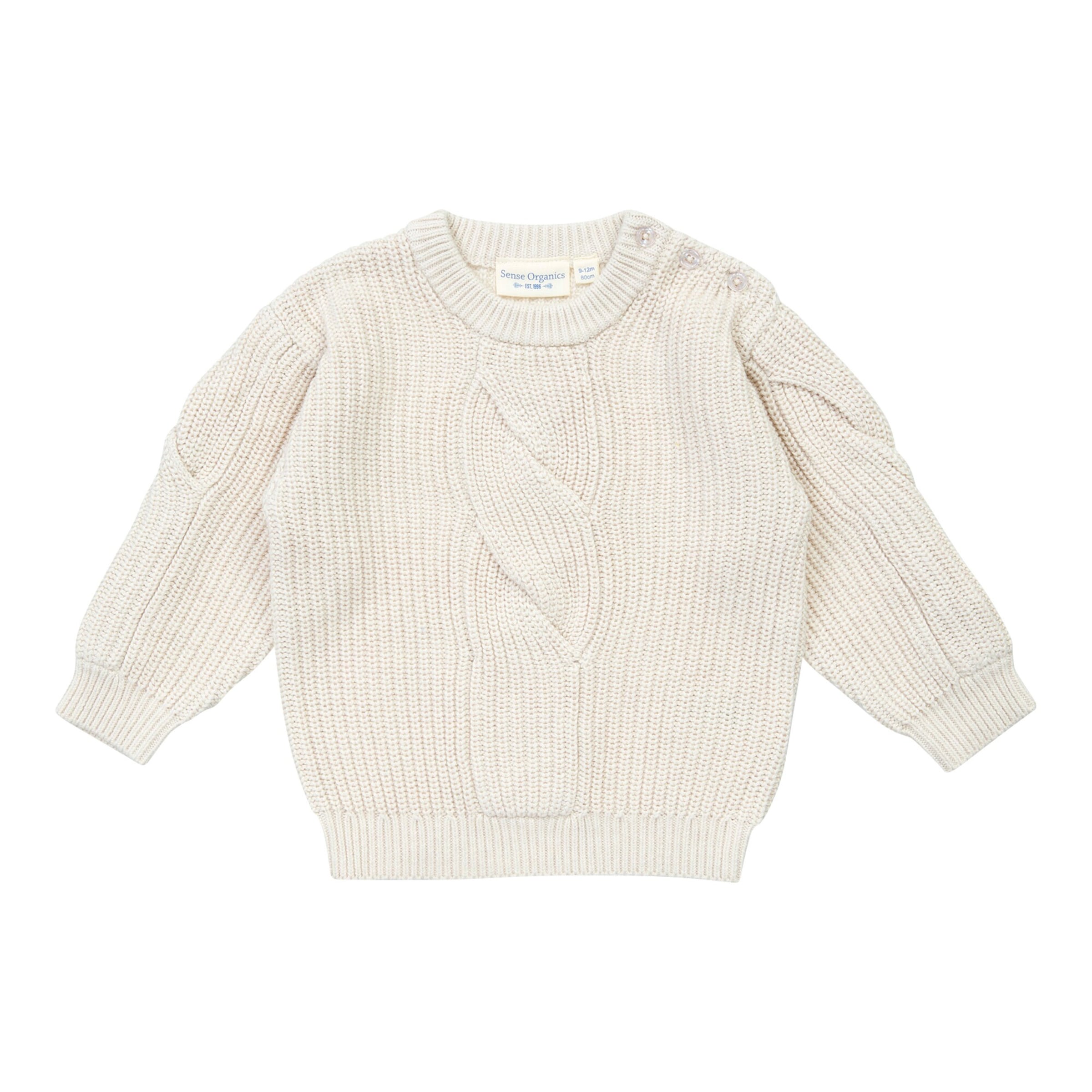 Sense Organics Pullover Zopfmuster