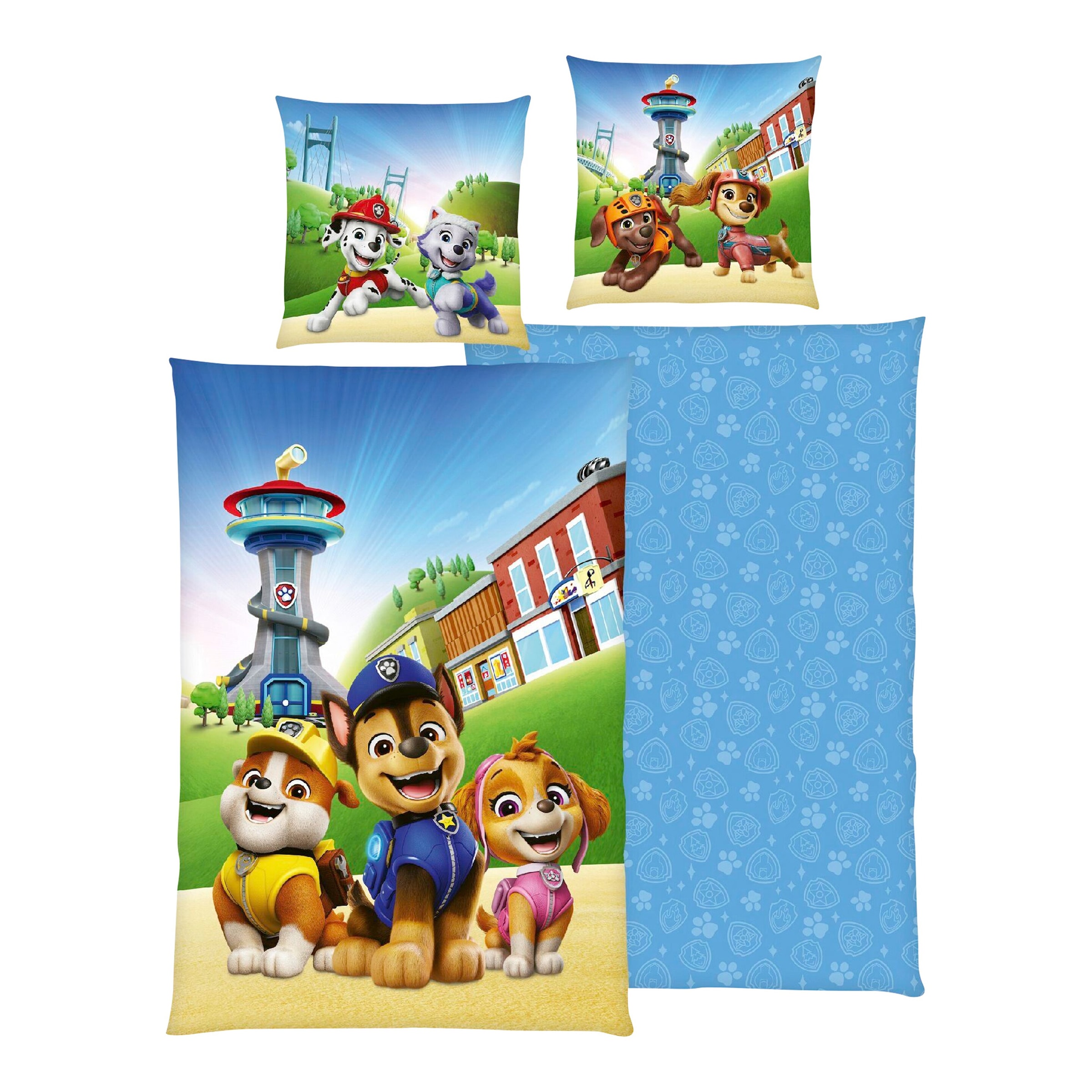 Baby Best Paw Patrol Renforcé Wende-Bettwäsche 80x80 / 135x200 cm