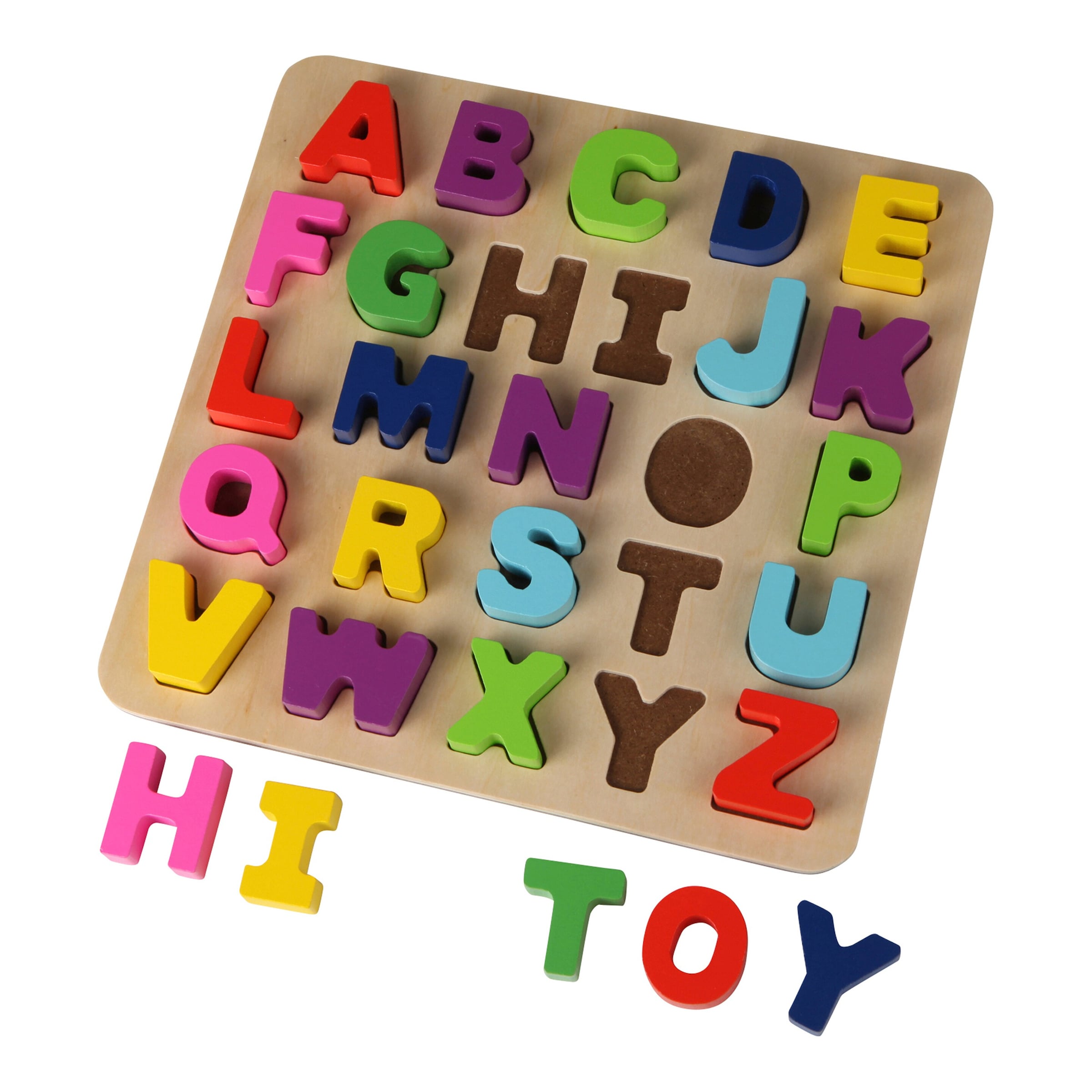 Solini 27-tlg. Holzpuzzle ABC Buchstaben