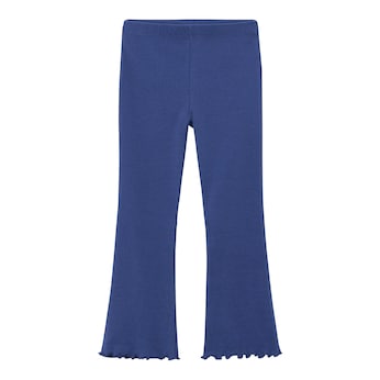 Legging matière côtelée flare