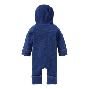 Wollfleece-Overall mit Klappbündchen aus Merinowolle