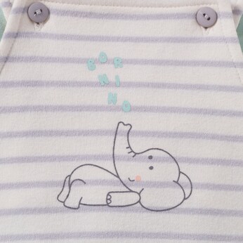 2-tlg. Set Latzhose mit Shirt Elefant