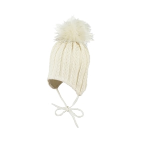 Wintermütze Strick Bommel