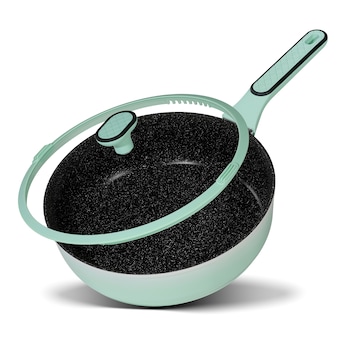 STONELINE Schmorpfanne 28 cm Mint | mit Deckel