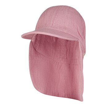 Musselin-Schirmmütze mit Nacken- und UV-Schutz