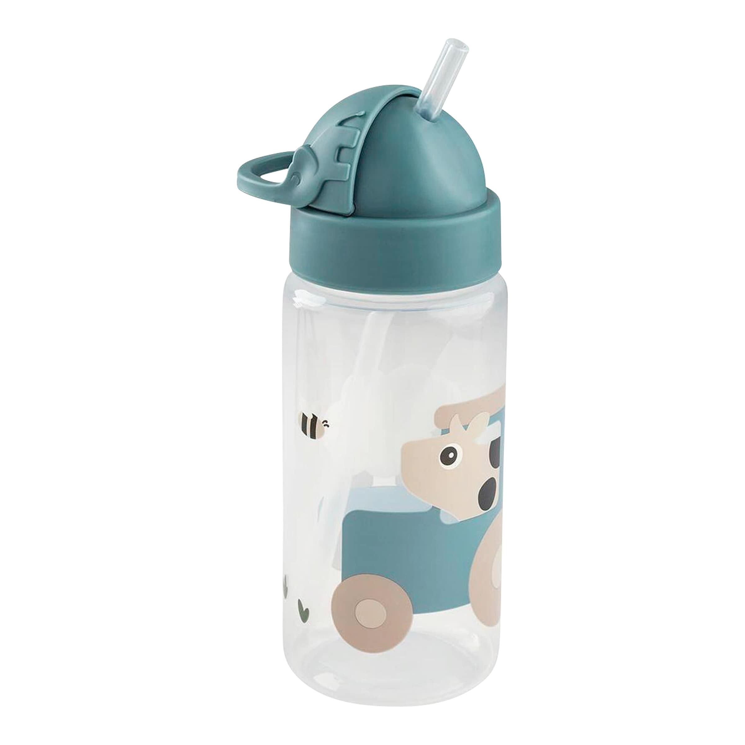 Done By Deer Trinkflasche Mit Strohhalm, 350ml
