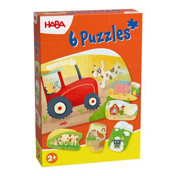 6 erste Puzzles - Bauernhof