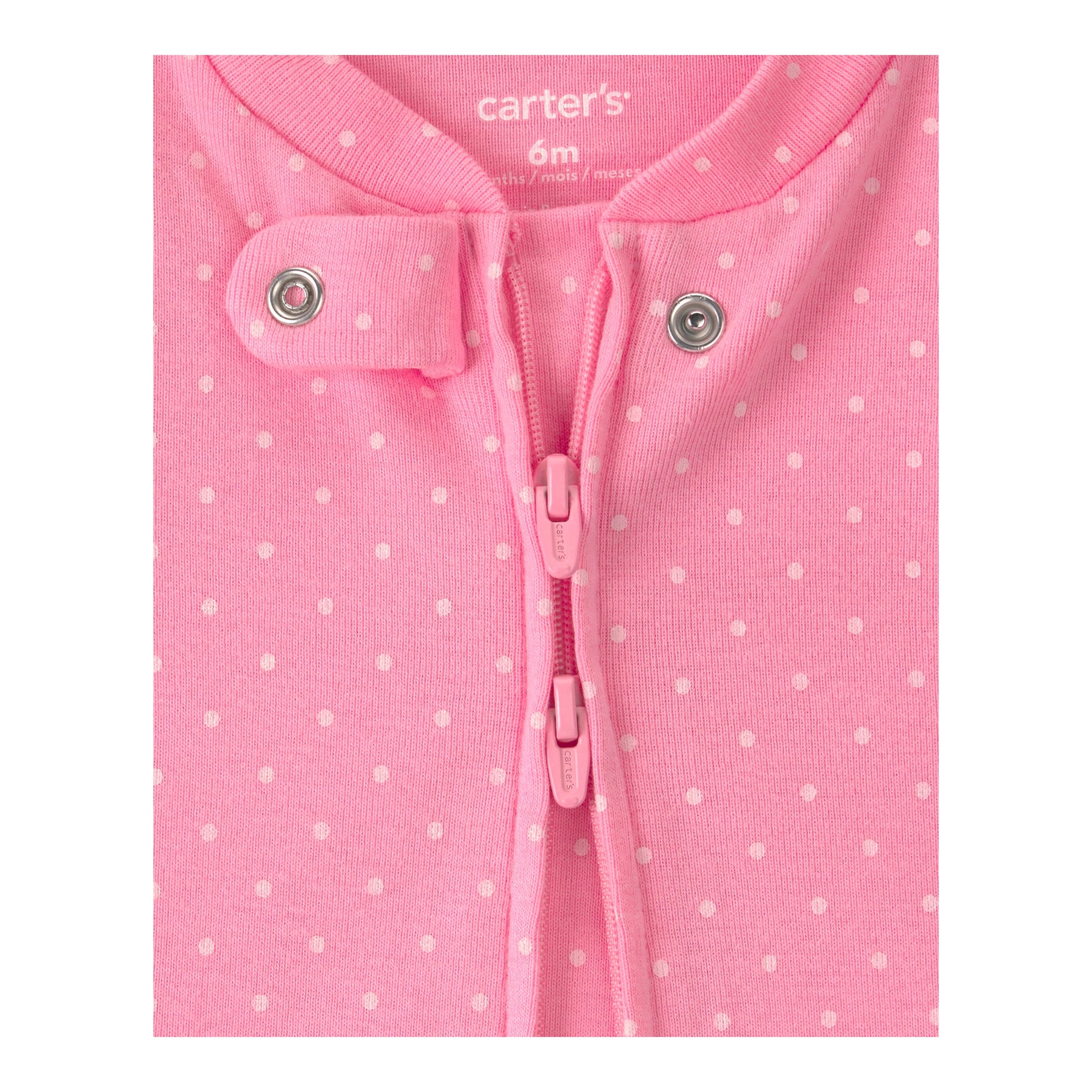 Carter's 2er-Pack Schlafoveralls mit Fuß Erdbeeren Punkte