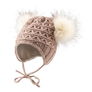 Winter-Strickmütze Bommel