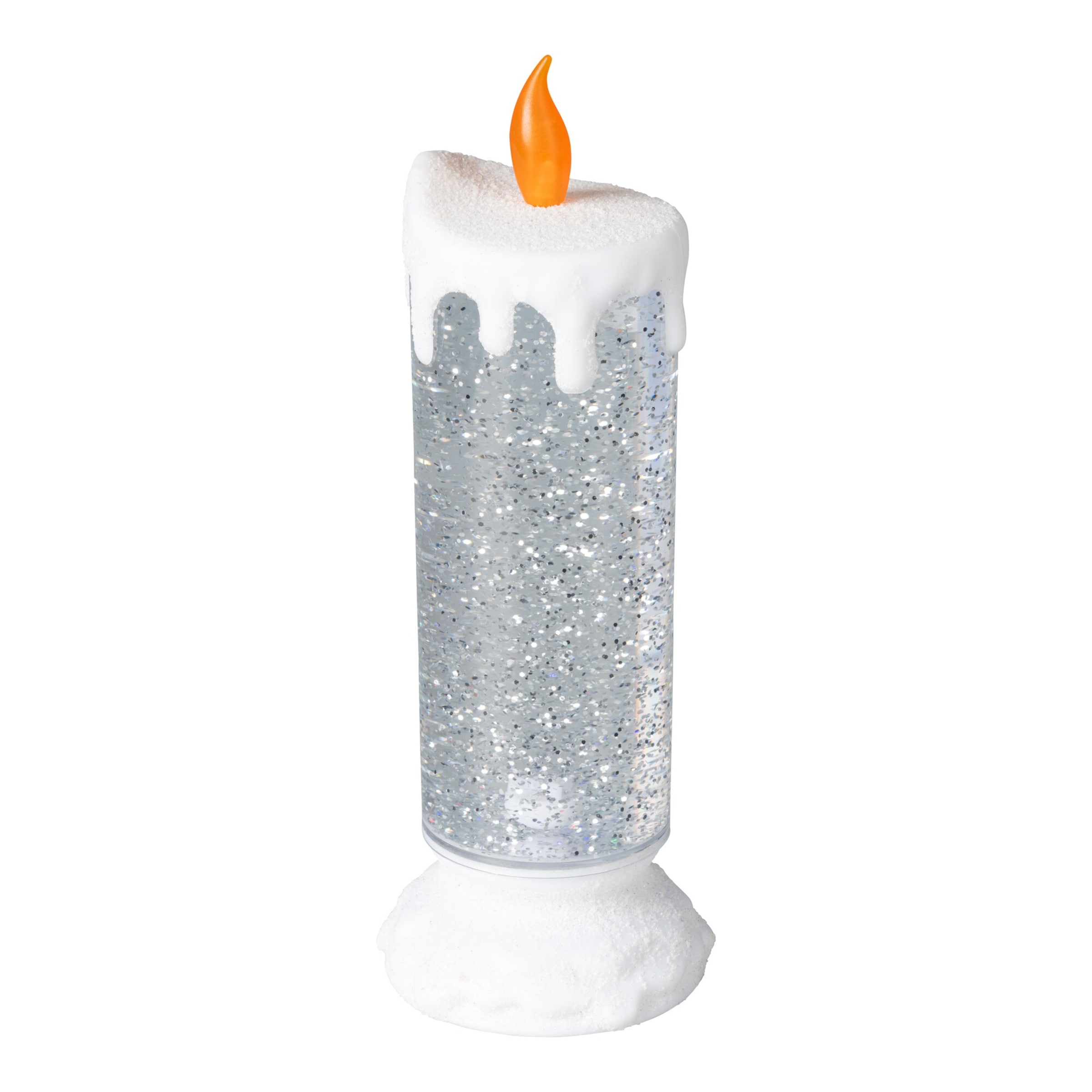 LED-Kerze „Glitter-Strudel"