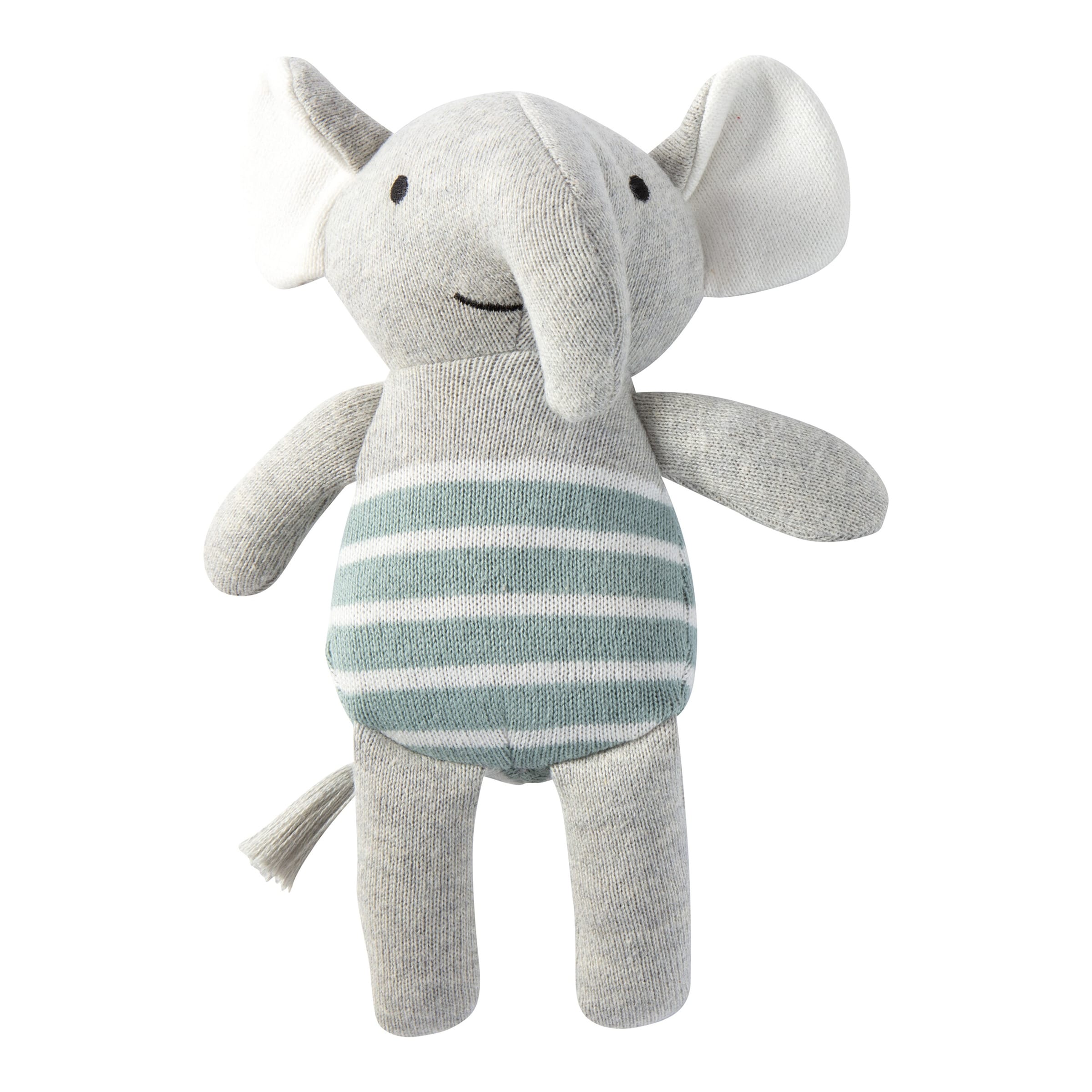 Babydecken-Set mit Greifling Elefant 80x100 cm
