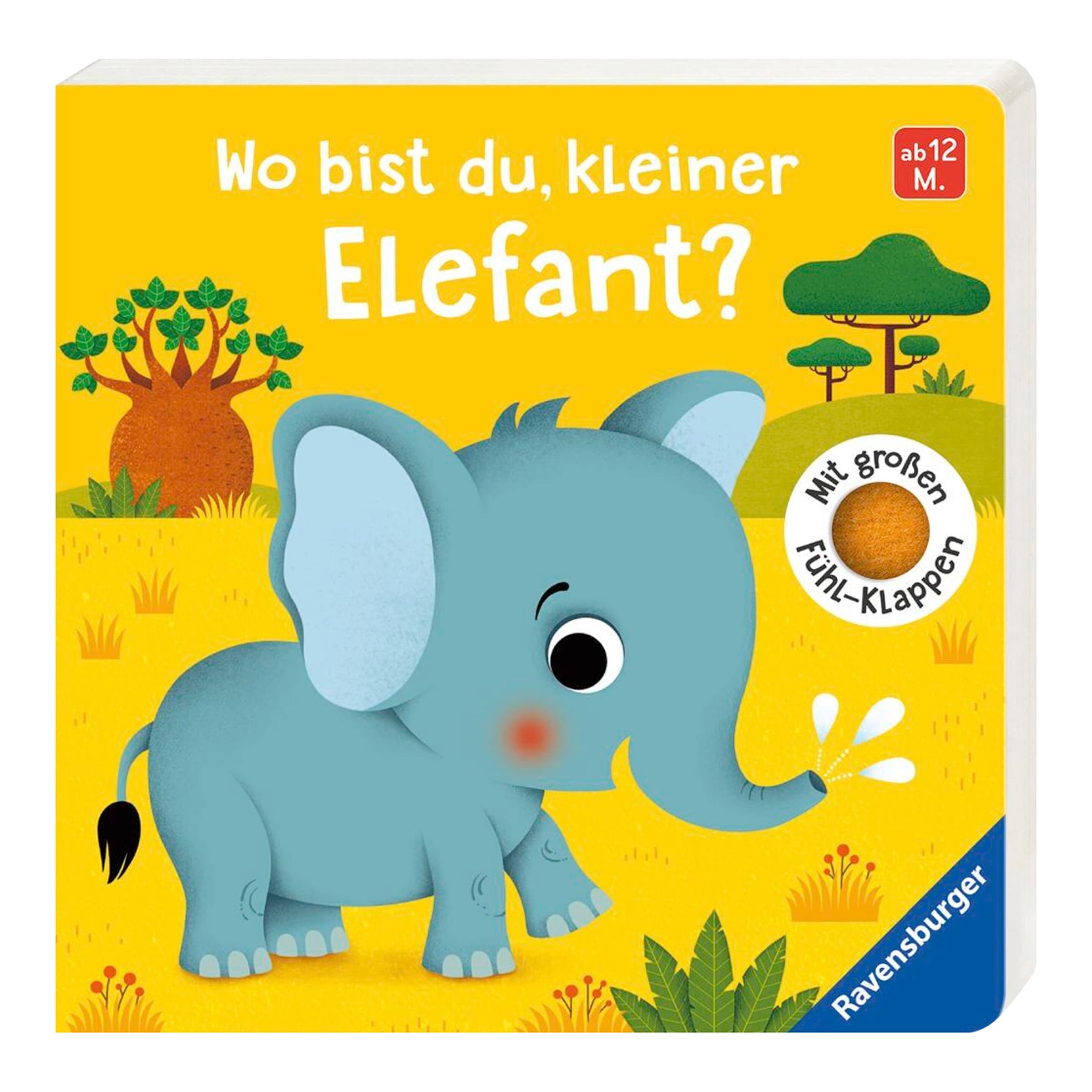 Ravensburger Pappbilderbuch Wo bist du kleiner Elefant?