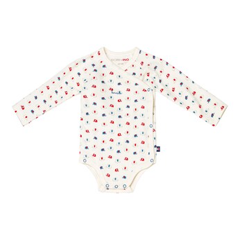 3er-Pack Wickelbodys langarm Elefant Ringel
