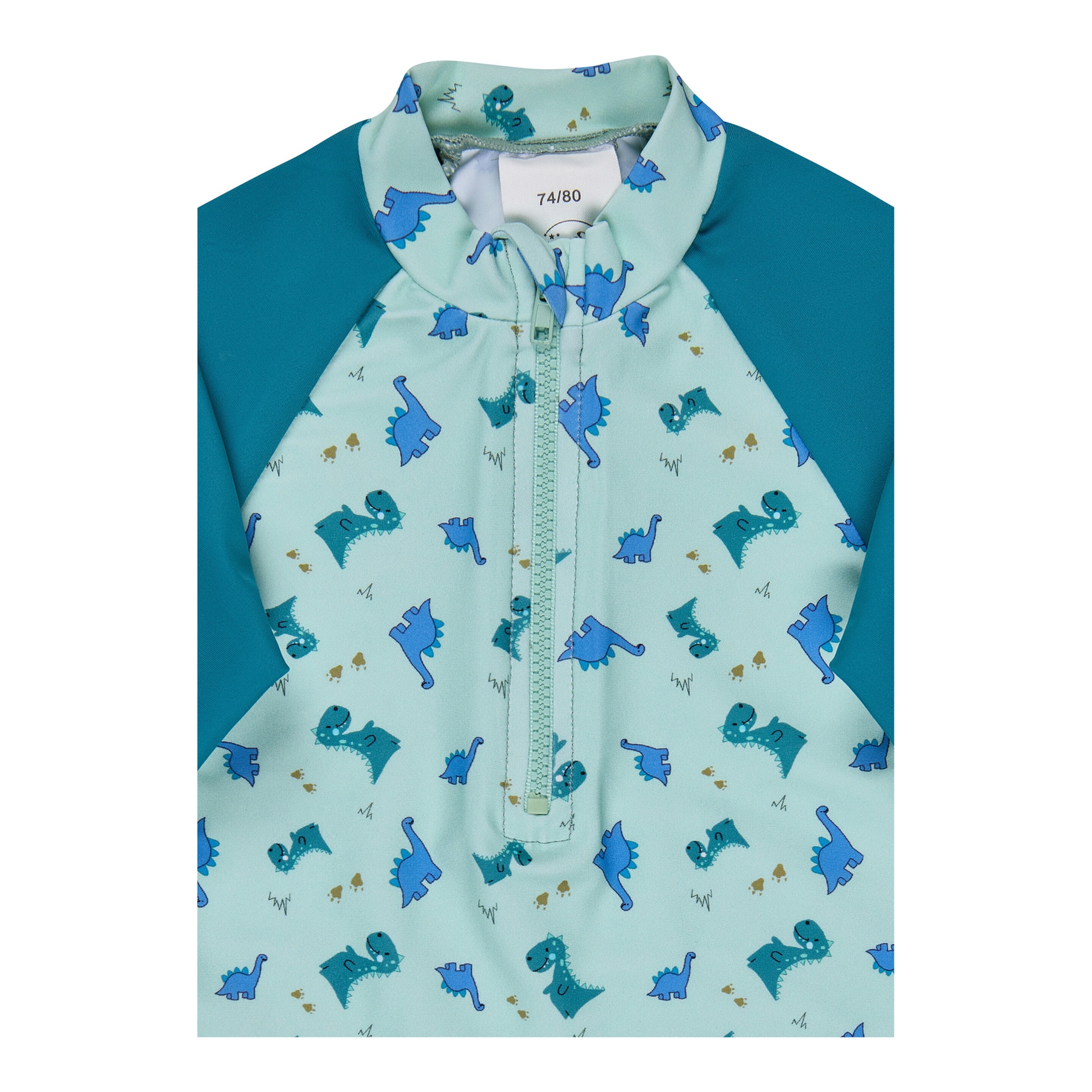 Badeshirt langarm mit UV-Schutz Dinos