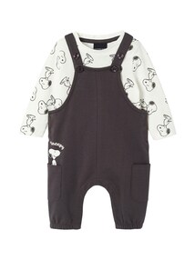 Baby-Set PEANUTS SNOOPY: Shirt & Latzhose