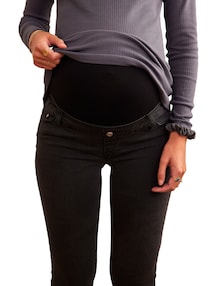 Gerade Umstands-Jeans, Schrittlänge 75 cm, Bundweite verstellbar