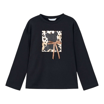 Shirt langarm Bär Leoprint