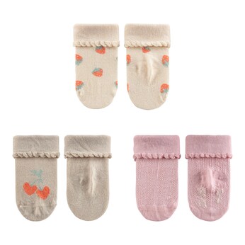 3er-Pack Socken Erdbeeren Ajour