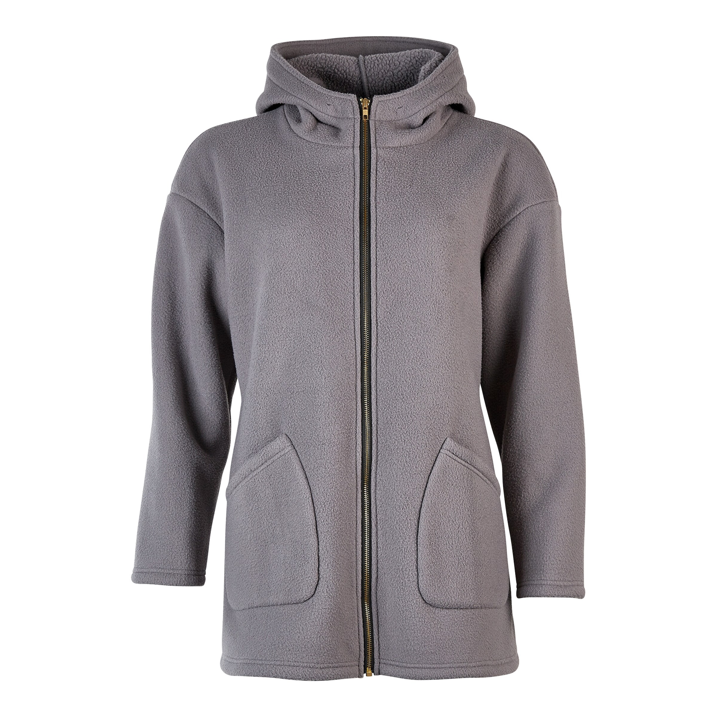 Kapuzen-Fleecejacke „Florine“, Größe: S, grau