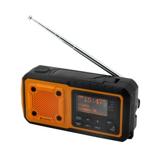 Digitale noodradio met zonnepaneel