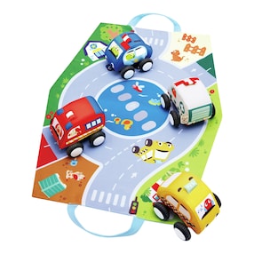 Plüschauto-Set mit Rückziehmotor
