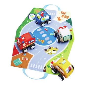 Plüschauto-Set mit Rückziehmotor