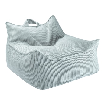 Pouf velours côtelé