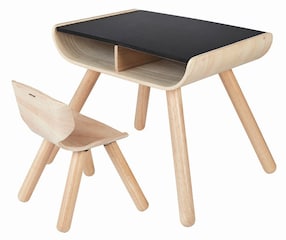 Tisch & Stuhl schwarz