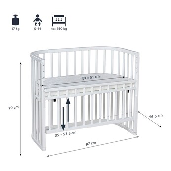 Beistellbett Maxi Comfort Plus 89x51 cm
