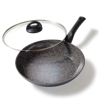 STONELINE CERAMIC Keramik Bratpfanne 28 cm | mit Deckel