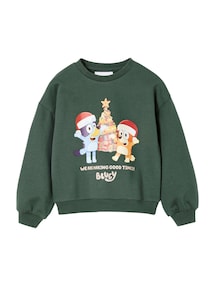 Weihnachts-Sweatshirt Kinder Der Welpe Bluey