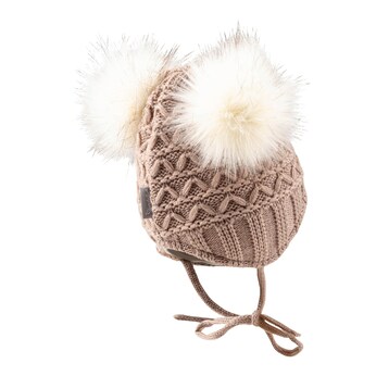 Winter-Strickmütze Bommel